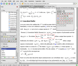 Screen shot of                                                                                         Amaya's                 Math